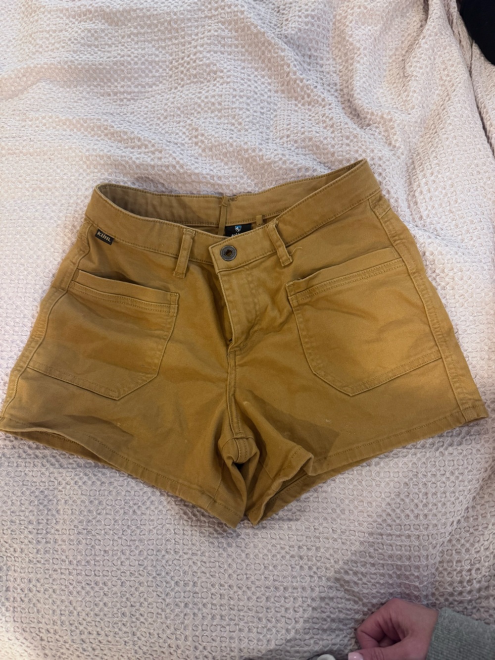Kuhl Women's Mustard Tan Outdoor Shorts